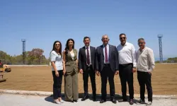 Esentepe Erdal Barut Stadyumu Antrenman Sahası’nda çalışmalar tüm hızıyla devam ediyor