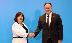 Öztürkler, Azerbaycanlı mevkidaşı Gafarova ile görüştü
