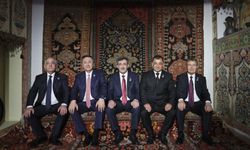 Türkiye Cumhurbaşkanı Yardımcısı Yılmaz ile Başbakan Üstel Azerbaycan Milli Halı Müzesi’ni ziyaret etti