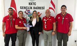 Kıbrıs Türk İzcilik Federasyonu’ndan Gençlik Dairesi Müdürü Bıçaklı’ya nezaket ziyareti