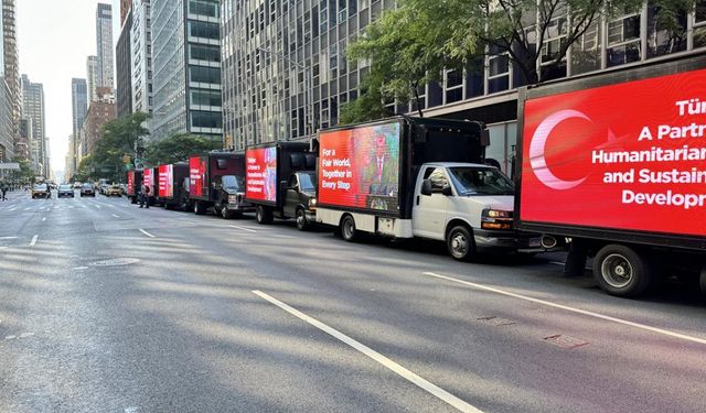 Erdoğan'ın 'Dünya Beşten Büyüktür' sözü New York sokaklarında