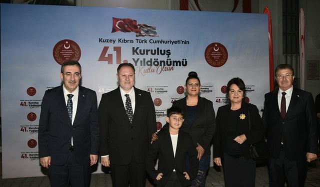 KKTC’nin 41. kuruluş yıl dönümü nedeniyle Cumhuriyet Meclisi’nde resepsiyon düzenlendi