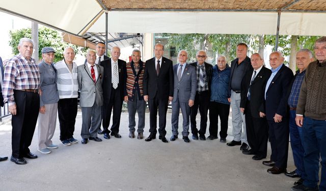 Tatar, Kıbrıs Türk Emekliler Derneği Girne Şubesi’ni ziyaret etti
