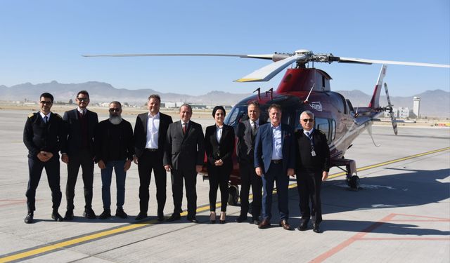Taksi helikopter seferlerinin ilki gerçekleşti