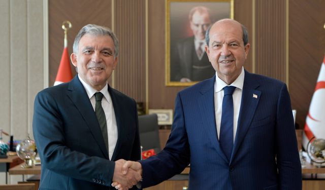 Cumhurbaşkanı Tatar, Abdullah Gül’ü kabul etti