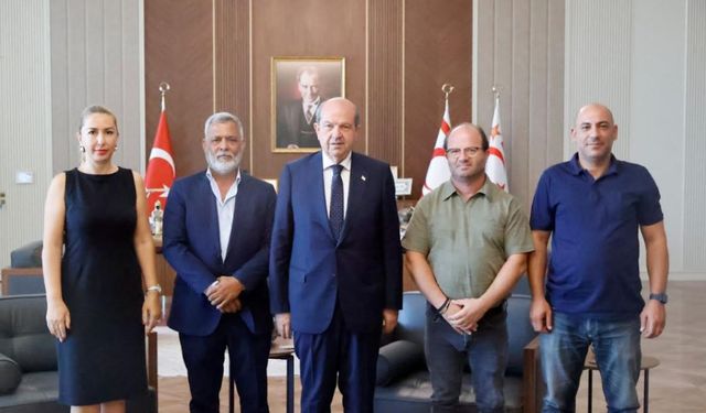 Tatar, Kıbrıs Türk Taşınmaz Mal Değerlendirme Uzmanları Derneği’ni kabul etti
