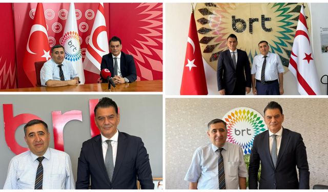 Azerbaycan Basın Konseyi Denetleme Komisyonu Sekreteri İsmailov, BRTK Yönetim Kurulu Başkanı Tokel ile görüştü