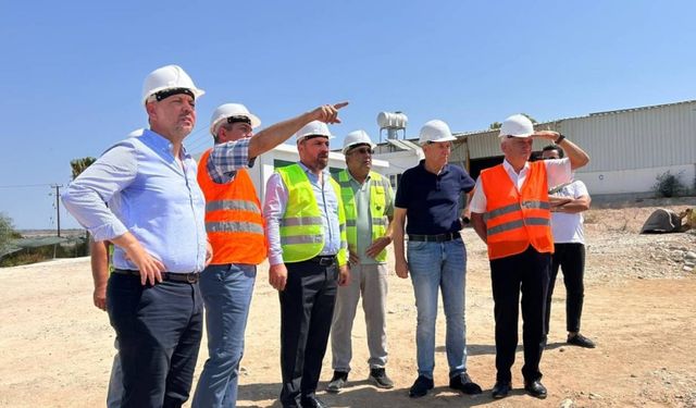 Çavuş, Güzelyurt Soğuk Hava Deposu inşaatını yerinde inceledi