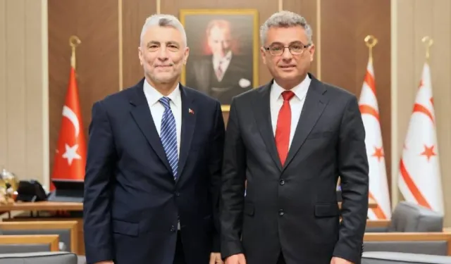 Cumhurbaşkanı Erhürman, Türkiye Ticaret Bakanı Bolat’ı kabul etti