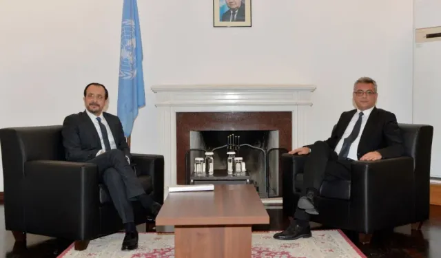 Cumhurbaşkanı Erhürman, Kıbrıslı Rum Lider Hristodulidis ile bir araya geldi