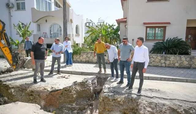 Gönyeli-Alayköy’de kanalizasyon çalışmaları sürüyor: Sisteme 30 hane daha dahil edilecek