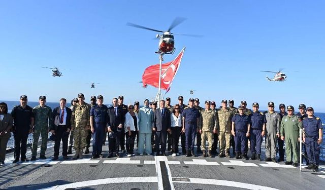 Üstel’den tatbikatta net mesaj: Kıbrıs Türk halkı yalnız değildir