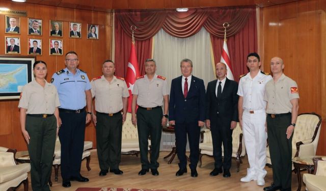 Üstel, GKK Komutanı Tümgeneral Görgülü’yü kabul etti: Vatan ordusuyla güvendeyiz