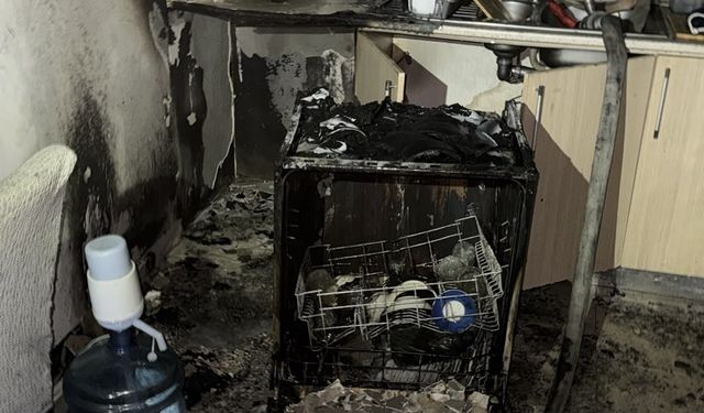 Gönyeli’de Bulaşık Makinesi Yangına Neden Oldu
