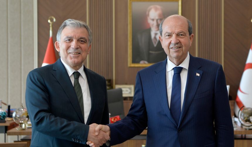Cumhurbaşkanı Tatar, Abdullah Gül’ü kabul etti