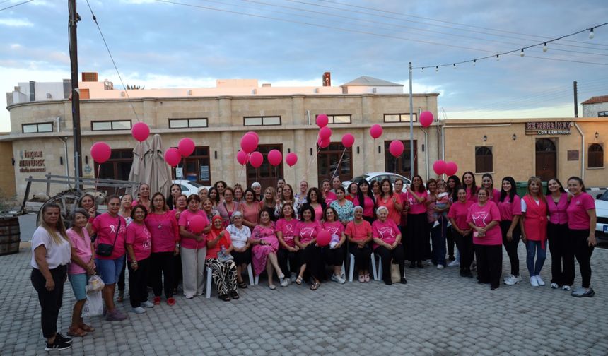 İskele Belediyesi ‘Pembe Giy Gel’ etkinliğine ev sahipliği yaptı