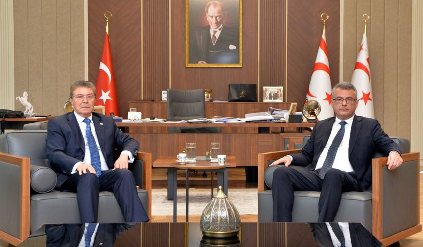 Cumhurbaşkanı Erhürman, Başbakan Üstel’i kabul etti