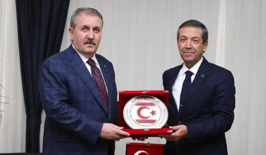 Tahsin Ertuğruloğlu, Mustafa Destici’yi kabul etti: Türkiye–KKTC kardeşlik bağları sarsılmazdır