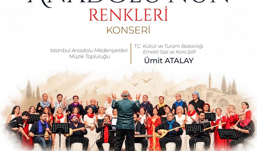 “Anadolu’nun Renkleri Konseri” cuma günü Kıbrıs Aydın Üniversitesi'nde düzenlenecek
