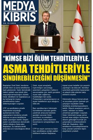 8 Ekim 2026 Medya Kıbrıs